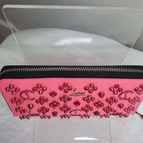 Christian Louboutin Panettone logo studs Zip Around Long Wallet - Picture 4 of 13